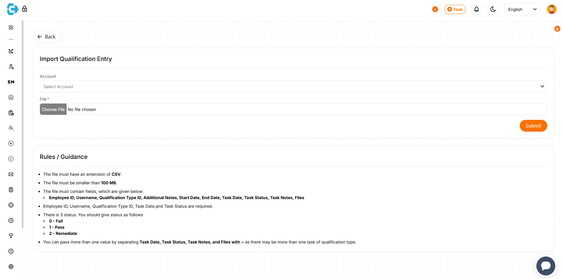 Import Qualification