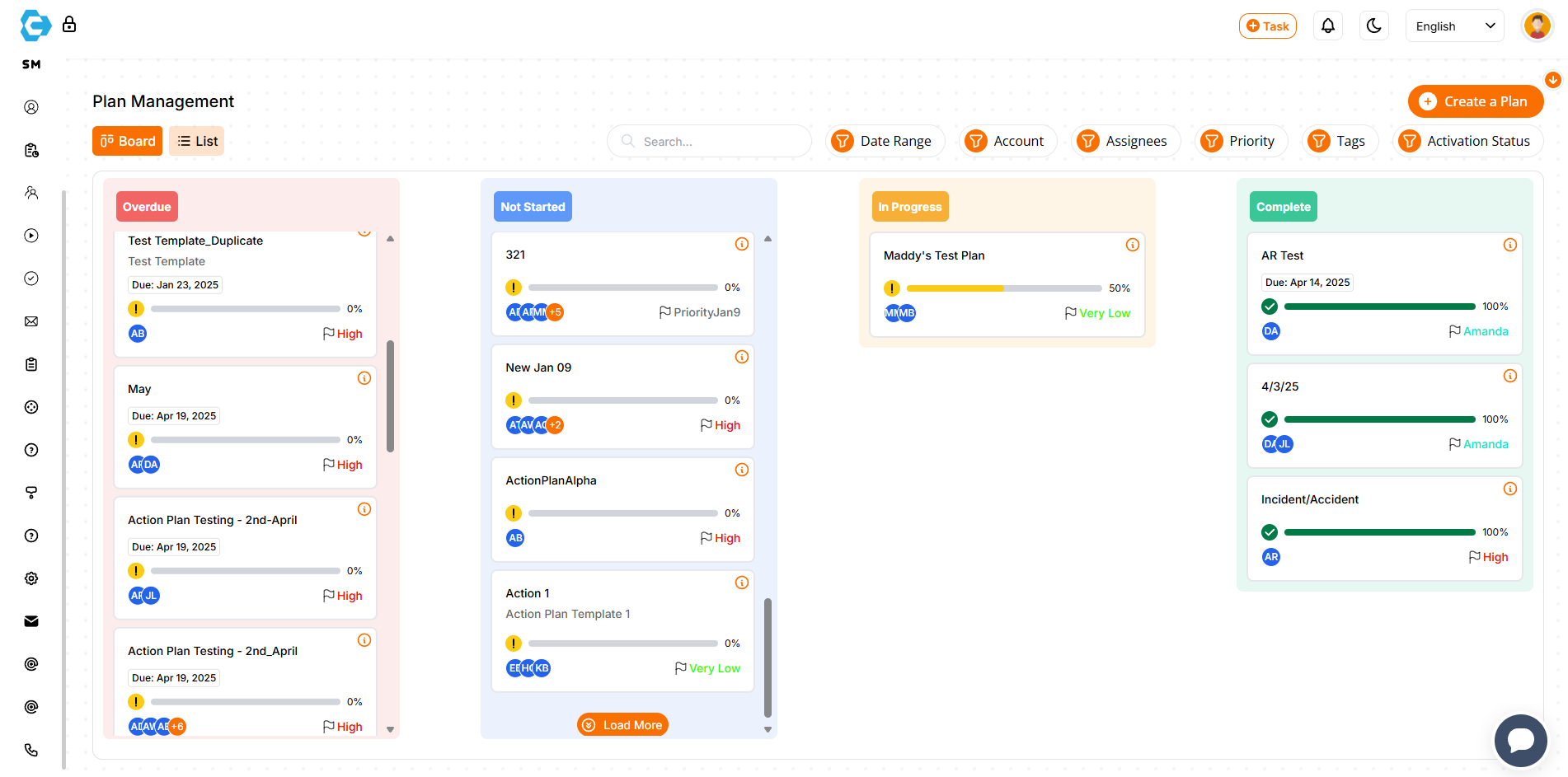 Action Plan Management